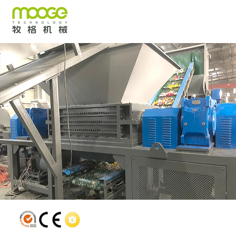 Computer Plastic Wire Mesh Double Shaft Shredder Machine