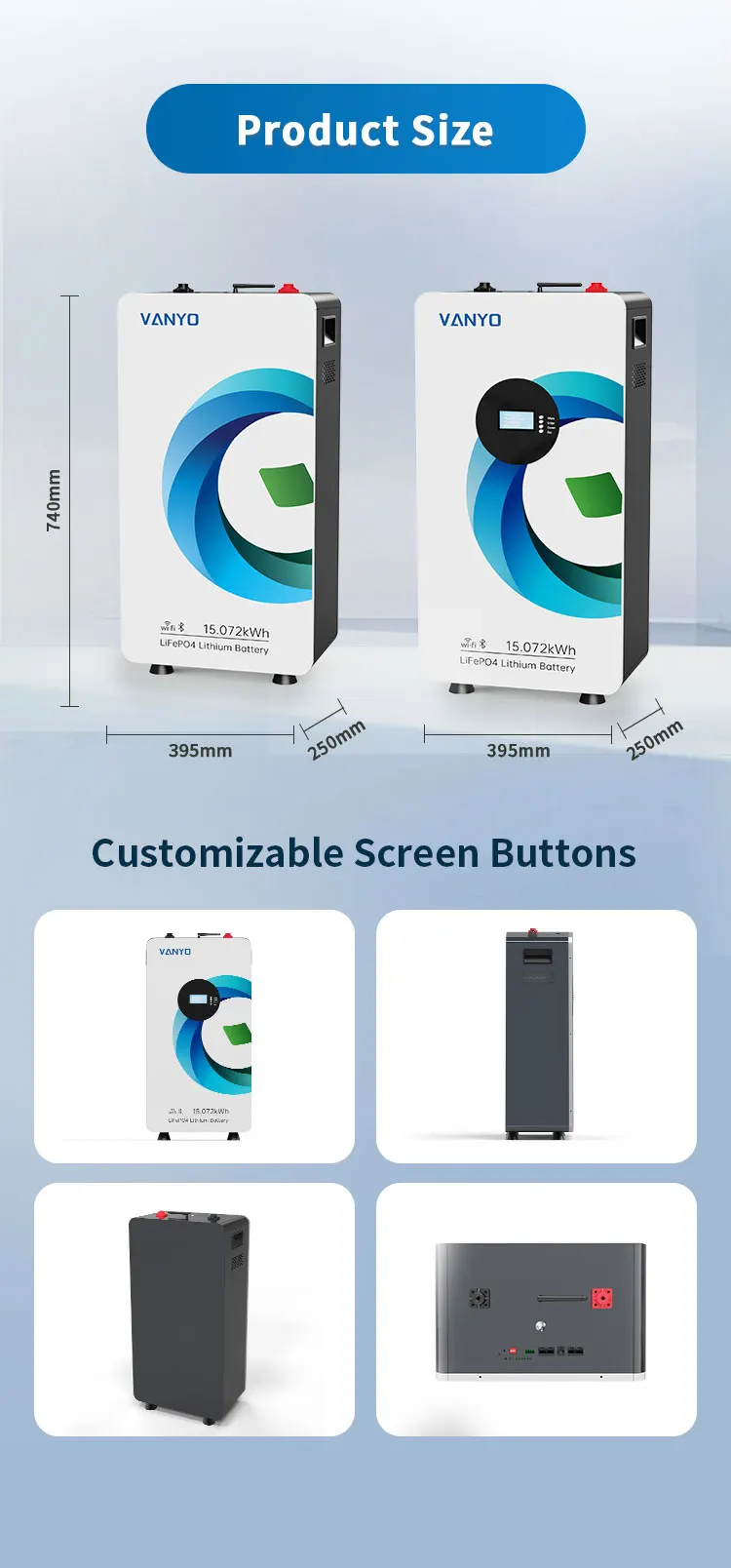 AEGIS Solar Powerwall 15kwh 16kwh 48V 51.2V 314Ah Lifepo4 Lithium Ion Battery Batterie Solaire Lithium - Image 3