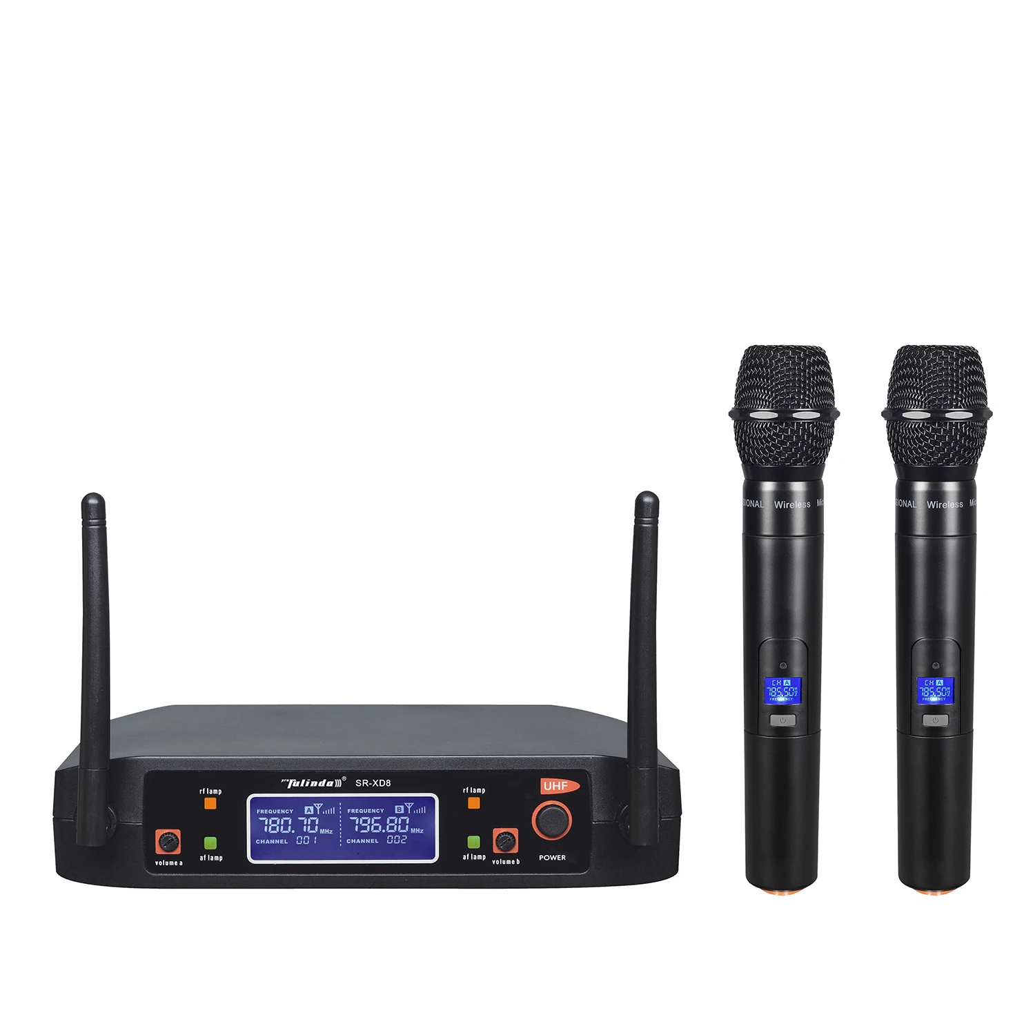 Affordable Wireless Microphone System with Dual Channels