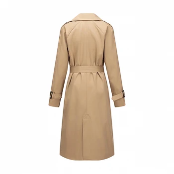 Customized design single color ladies woman trench coats hot sale cotton coat High-quality hot-selling models