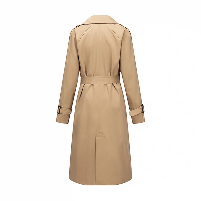 Customized design single color ladies woman trench coats hot sale cotton coat High-quality hot-selling models