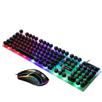 Limeide Game Keyboard and Mouse Combo Retro Style