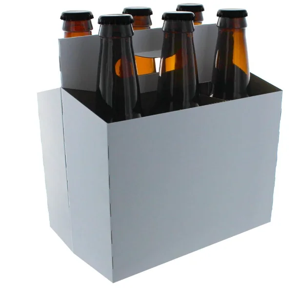 Cardboard Bottle Holder for Safe and Easy Transport  Custom 6 Pack Beer Bottle Carrier