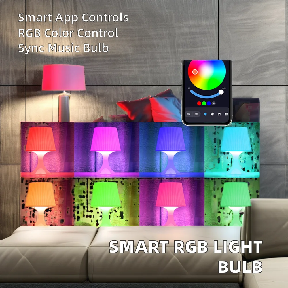 Hot Selling China 5W 9W 10W LED Smart Light Bulbs TUYA-enabled GU10 E14 E27 with Bluetooth Switch Mode