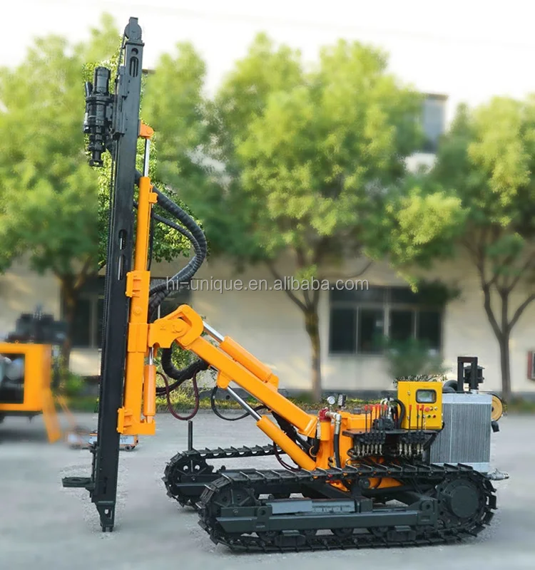Crawler Down Hole Drill 32m Small Scale Mining Drilling Rig Equipment Machine
