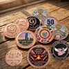 Monedas de desafío de cobre