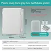 Caja gris de 400X300X170MM (con placa base)