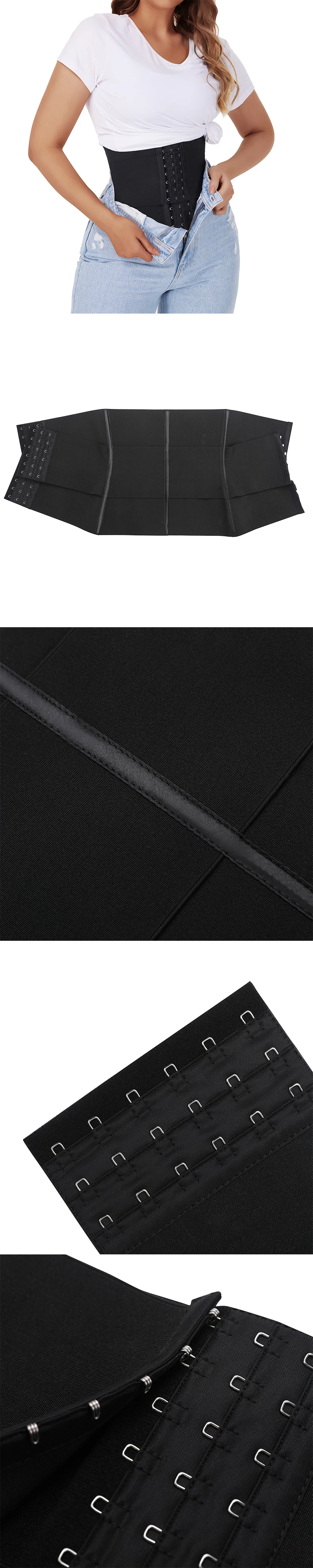 Three Pieces Of Segmented Abdomina Binder Tummy Wrap Snatch Me Up