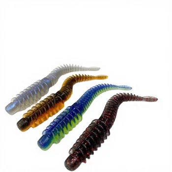 Lure Floating Anti-thread Needle Tail Stainless Steel Soft Bait Light Smell Dance Worm Inverted Fishing Ned Black Pit Fish – Soft Lure – view 2