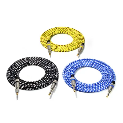Cable De Audio Para Guitarra Eléctrica Sin Ruido,Duradero,Hecho A Mano,6,35  Mm,3m,Colorido,Venta Al Por Mayor - Buy Guitarra Eléctrica Cable Eléctrico Cable  De Audio De La Guitarra Instrumento De Cable De Guitarra Product