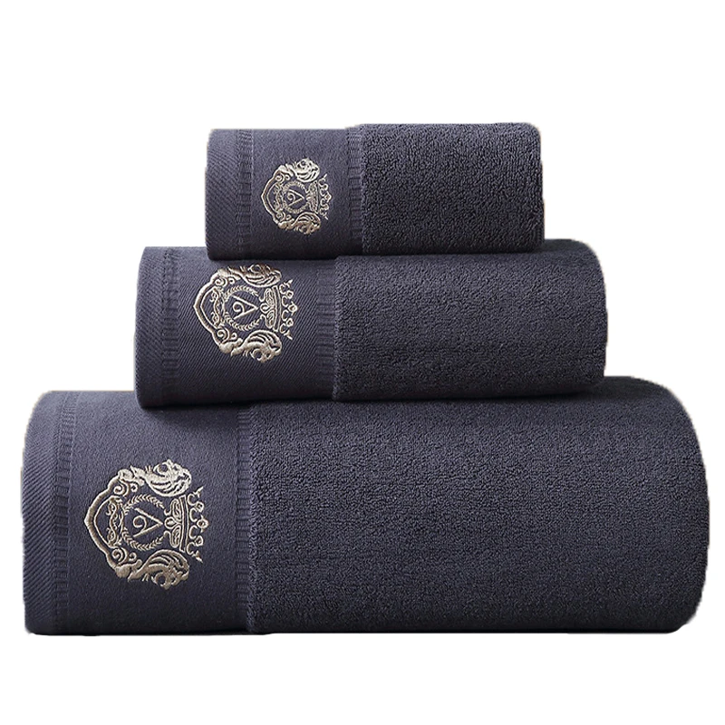 Five-star hotel bathroom supplies all cotton pure white thick towel bath towels