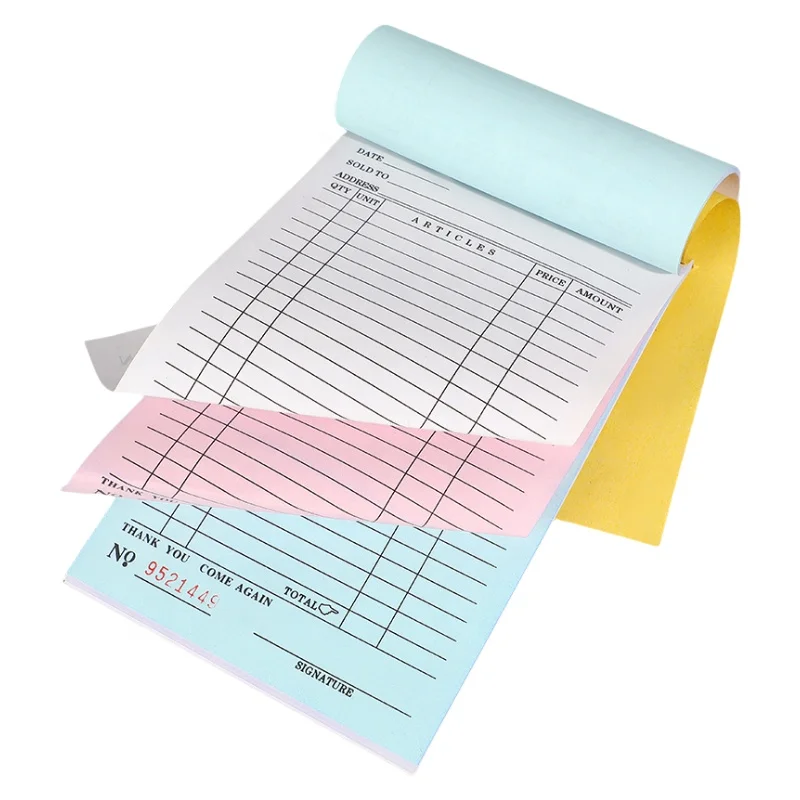 OEM  Restaurant Order Book 4-Ply Carbonless Invoice for Dining Room