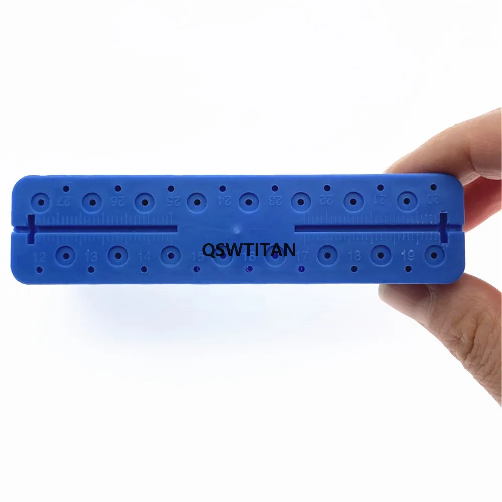 Dental Instrument Endo Block For Canal Files Endo Box With Ruler