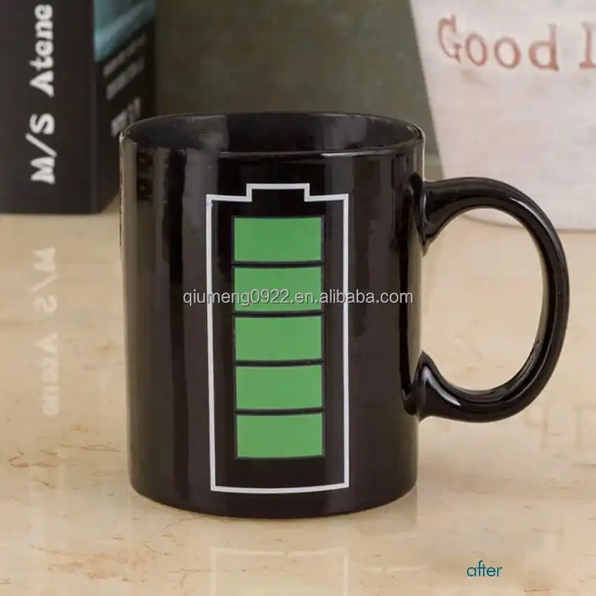 Heat Sensitive Color Changing Coffee Mug, Funny Coffee Cup