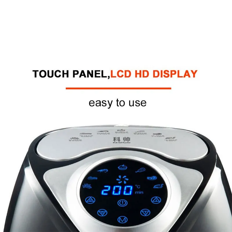 
Большая Емкость масла сенсорный экран со светодиодной подсветкой цифровой контроль непрерывная фритюрницы глубоко электрическая воздушная фритюрница с двумя решетками 