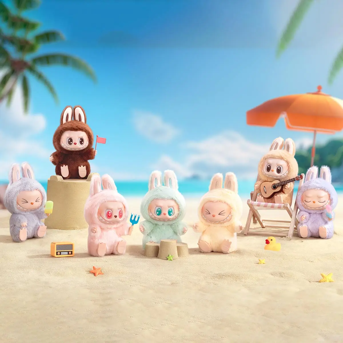 POPMART Labubu ぬいぐるみ 3点セット POPMART LABUBU ぬいぐるみ3点