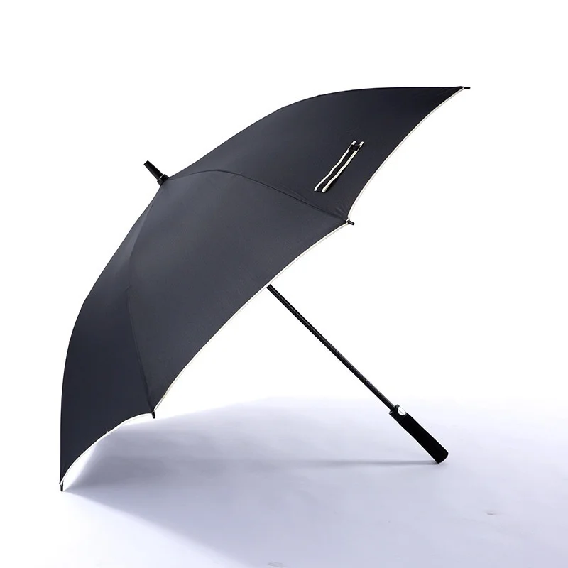 Customized Logo Printed All-Fiber Large Golf Straight-Handled Long-Handle Fully Automatic UPF 50+ UV Protection Umbrella preview 6