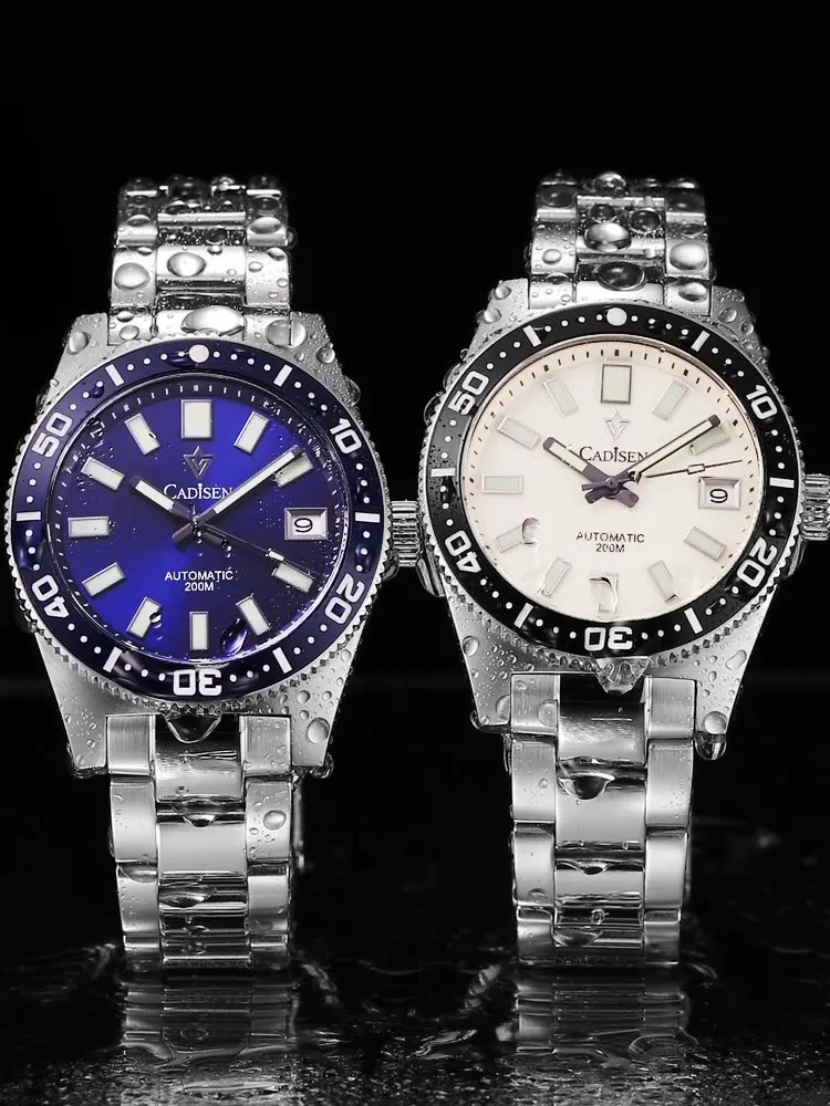 CADISEN 38mm Diver's Watch - Automatic, Waterproof, Luminous
