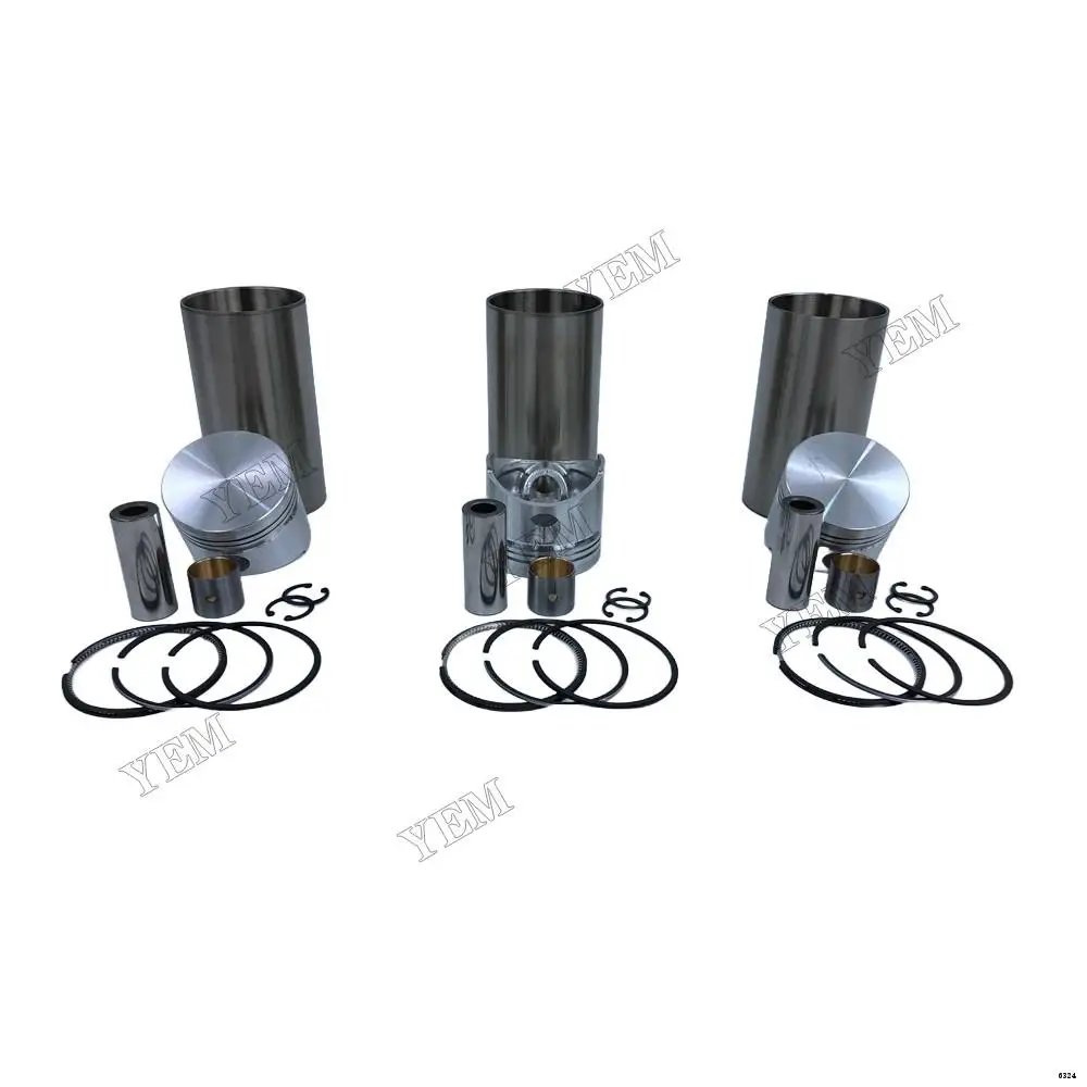 Cylinder Engine Liner Kit With Piston Rings Liner Piston Fit for Kubota D950