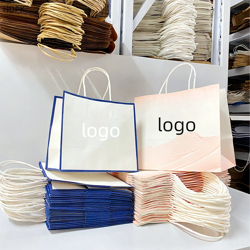 Food Bread Packaging Bag Kraft Paper Bag Custom Bag With Own Logo Hdpk