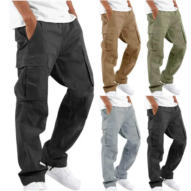 CrazyMaker Custom Premium Pockets Jogging Blank Track Sweatpants Mens Cargo Jogger Pants Trousers for Men