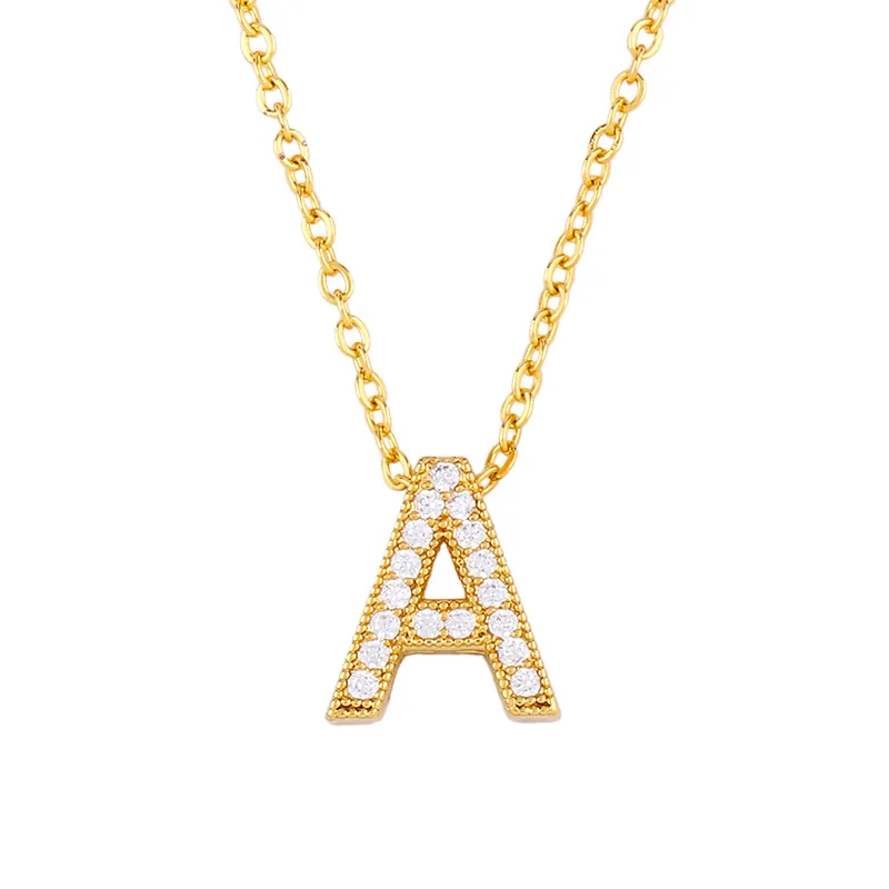 A A A Gold Plated Personalized Initial 