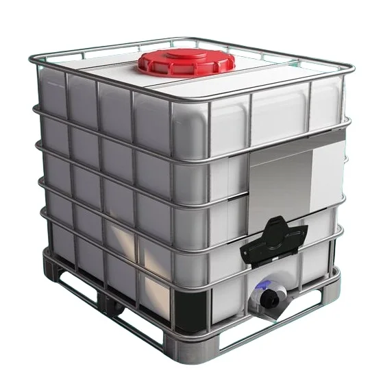 中古プラスチック製IBCタンクコンテナトート1000リットル、スチール