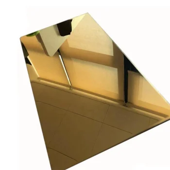 AISI Decorative Metal Sheet 201 202 316 Gold Mirror Sheet Rose Gold Color 304 Stainless Steel Sheet