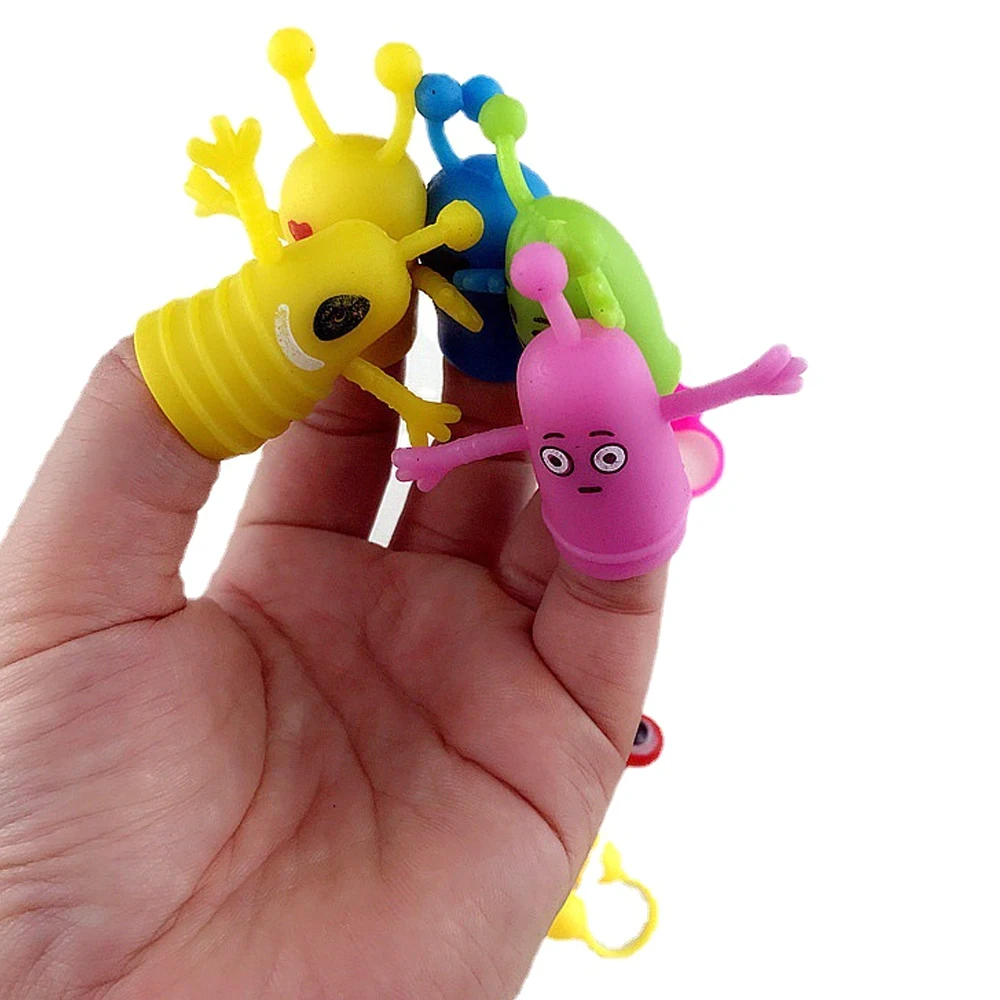 LZY888 Plastic Expression Finger Puppets Toys for Kids Promotional