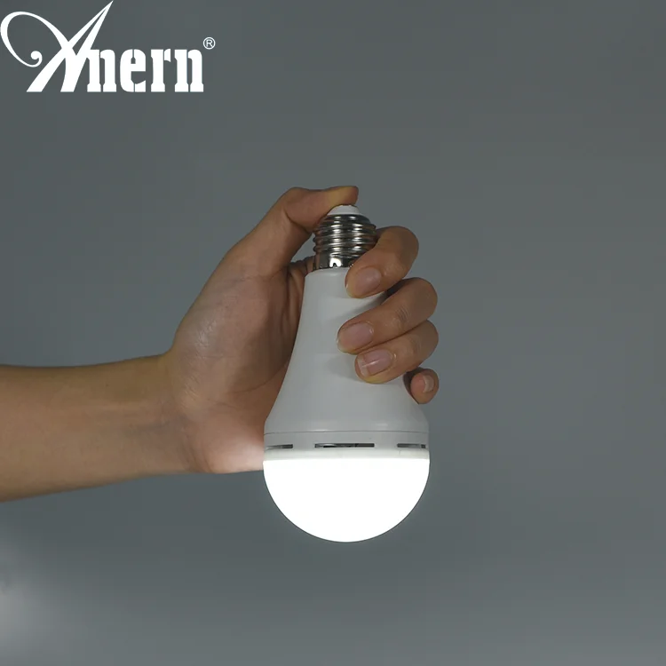Portable super bright E27 15w rechargeable emergency bulb