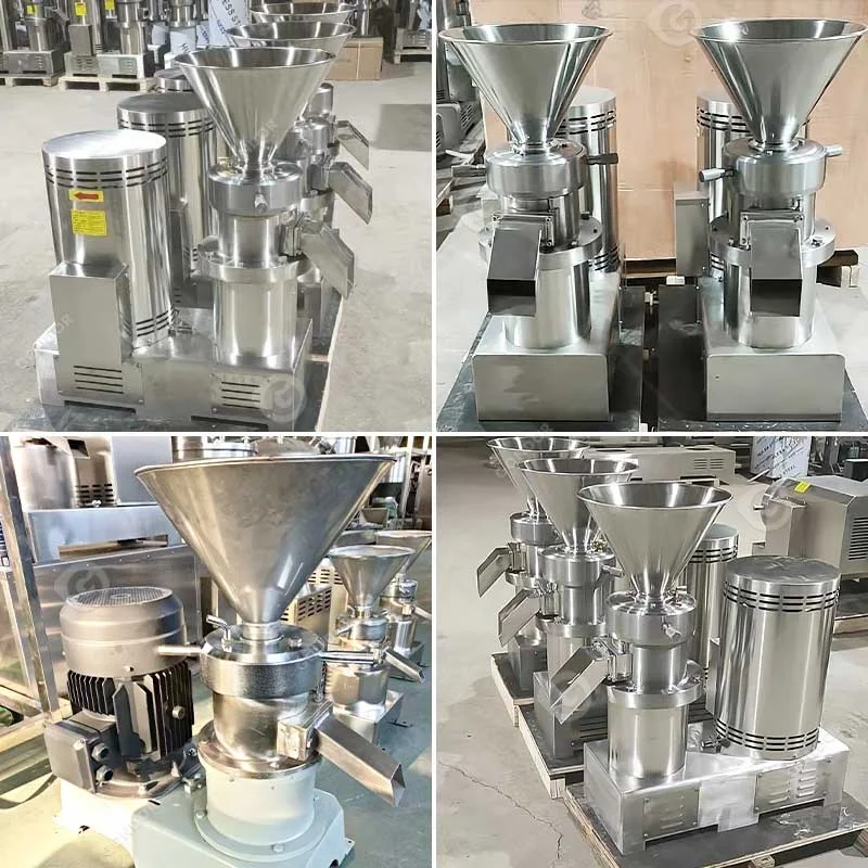 Nut Butter Mixer Process Used Peanut Colloid Mill Parts Super-Fine Sesame Paste Tahini Make Machine