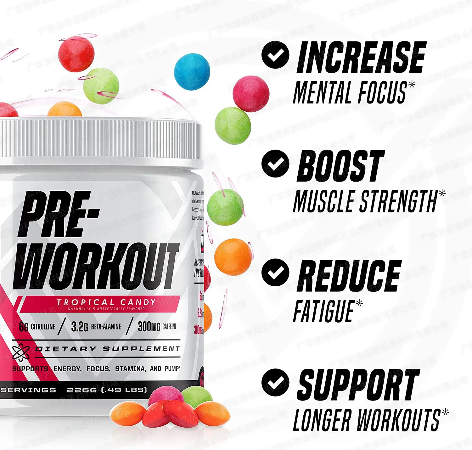 Oem Service For Pre Workout Gummy Creatine Monohydrate Gummies Buy