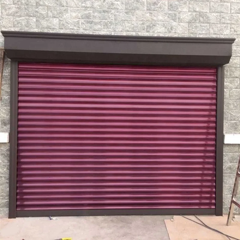 JST Modern Design Exterior Shop Facade Rolling Shutter Door Hot Sale Manual Motor Closed Storefront with Finished Surface