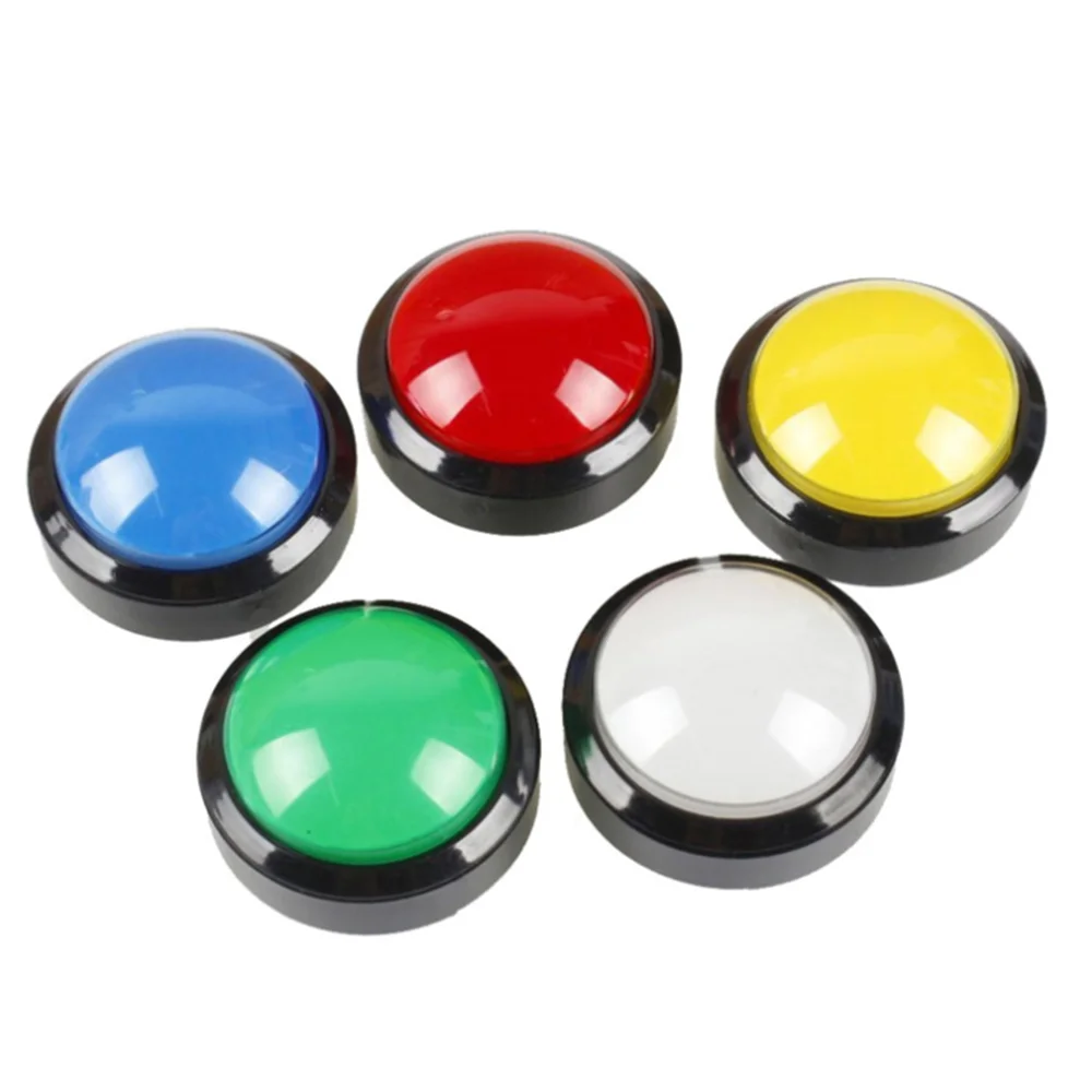 Arcade Button 5 Colors Led Light Lamp 60mm Convexity Big Round Arcade Video Game Player Push Button Switch Buy Arcade Button Led Light Lamp 60mm Convexity Big Round Arcade Video Game Button Video