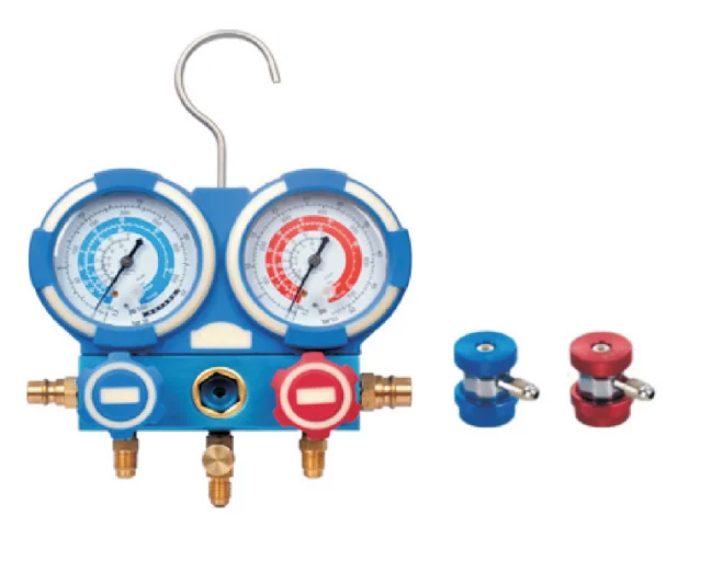 High Accuracy Digital Manifold Pressure Gauge Valve Electric & Gas Powered New Condition for AC Air Conditioner Refrigeration