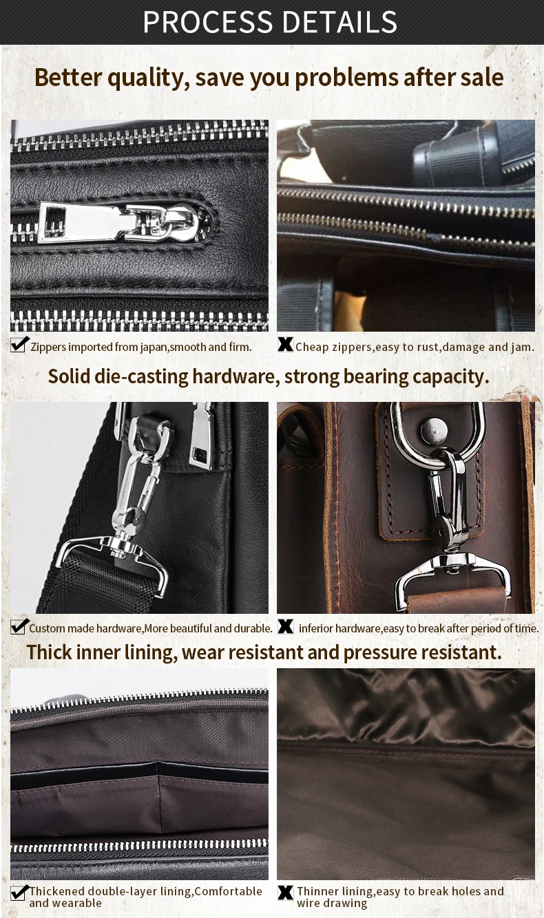 Hot Selling Black Soft Genuine Leather Business Bag For Men Small Slim ...