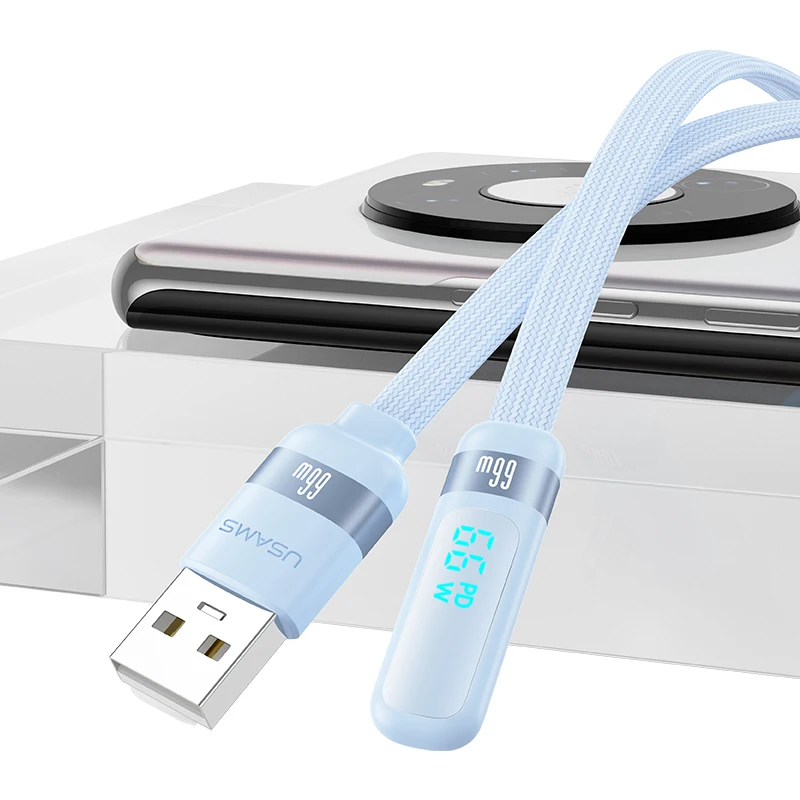 USAMS SJ651 Fast Charging 6A Type C Cable for Huawei Fast Charging Data Cable for iPhone