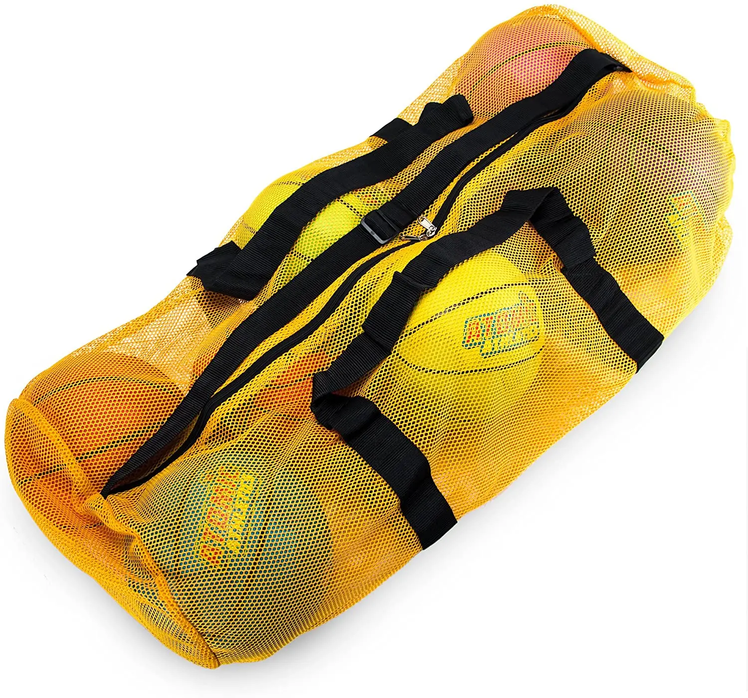 Men Sports Tote Ball Mesh Gym Bag With Adjustable Shoulder Strap