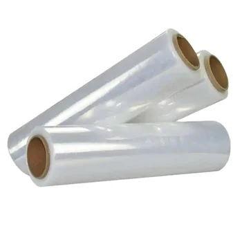 500mm PE & LLDPE Stretch Film Rolls Moisture-Proof Soft Packaging Colored Clear Machine Wrap 200m 4/6 Roll Cast