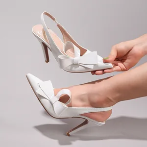 2026 NEW High Top Outdoor Bridal Heels Summer Casual Pumps High-level Sense Pointed Toe Tiletto High Heel Sandal