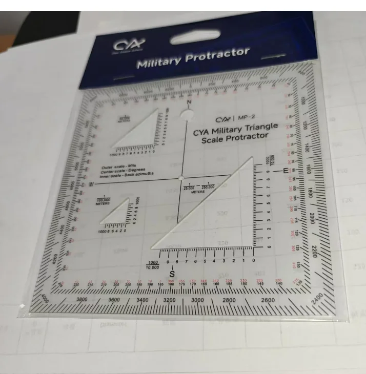 MP-2 Triangle Scale Protractor - Precision Map Reading Tool