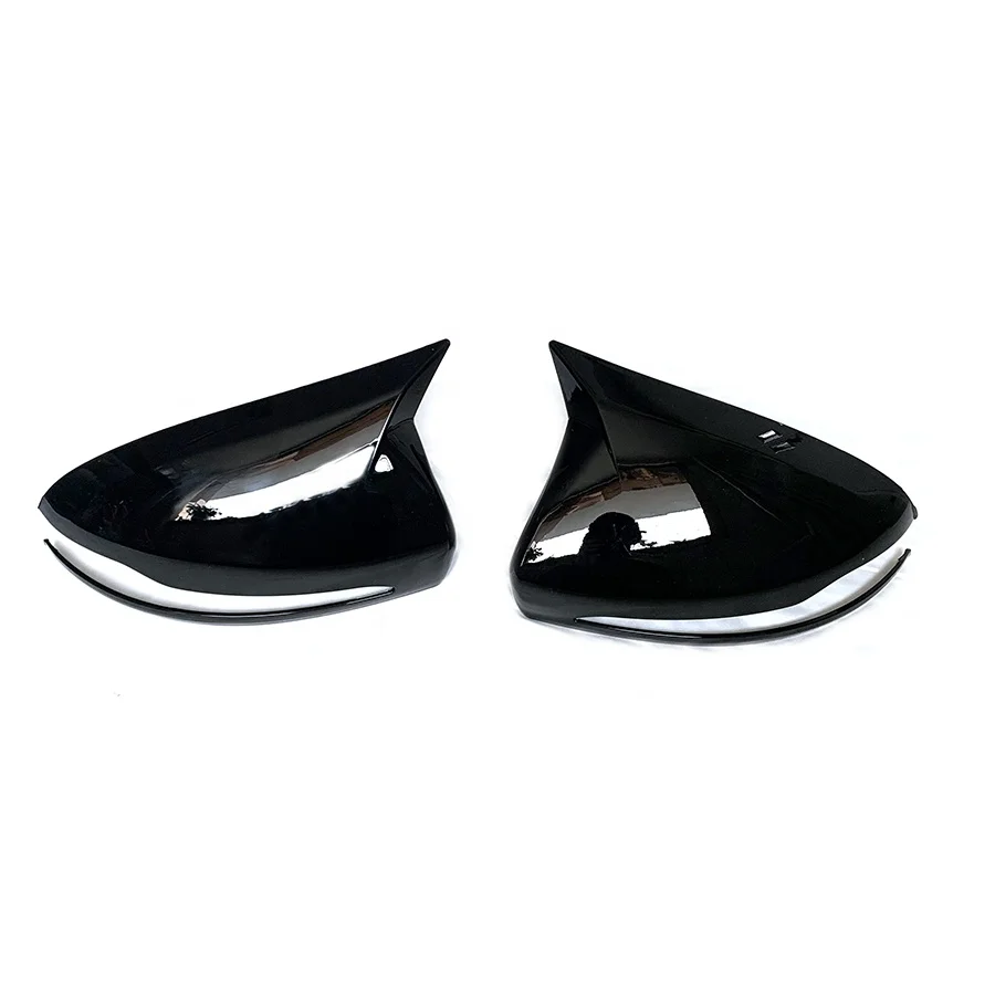 Glossy Black Door Side Wing Tiypeor Rearview Mirror Cover for Mercedes Benz C Class W205 Replacement W213 W222 GLC W253
