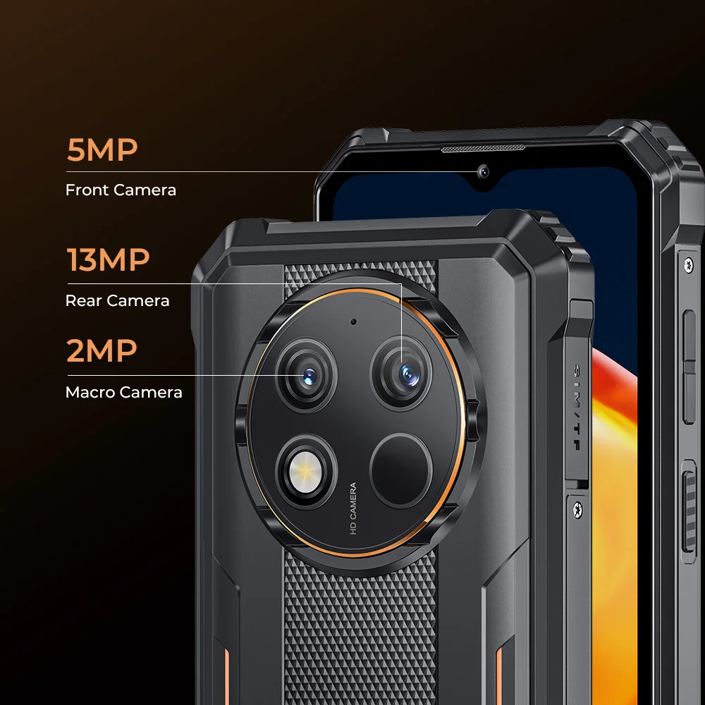 OUKITEL WP28E Rugged Phone - 4GB+64GB, Android 14, 10600mah