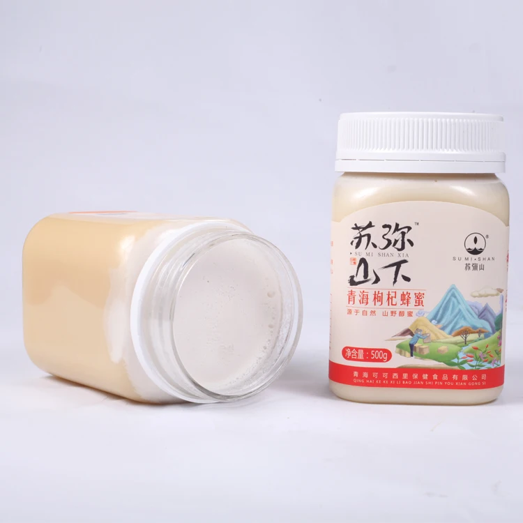
Банка для упаковки 500 г, Королевский мед Vip для него, ягоды годжи, цветы, медовая пчела для мужчин, мед 