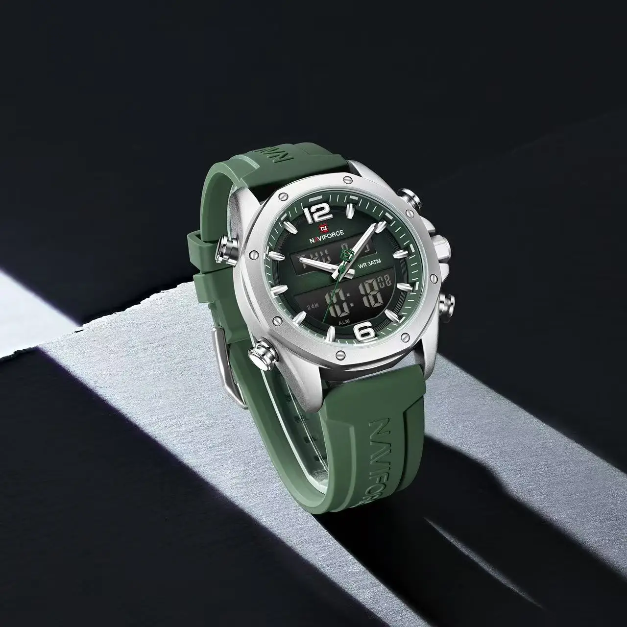 NAVIFORCE 9264 Men's Watch Luxury Top Brand Multifunction Chronograph Watch Men Auto Date 3ATM Waterproof Man Clock Gift Watches