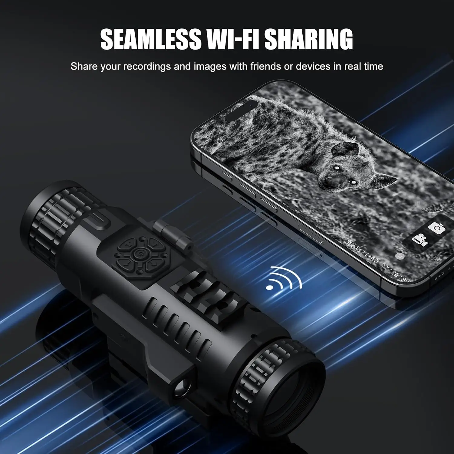 GOYOJO GS515 Digital Night Vision Scope - 5-20X Zoom HD