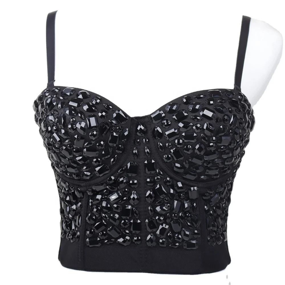 定制畅销时尚性感钢骨黑色紧身胸衣女