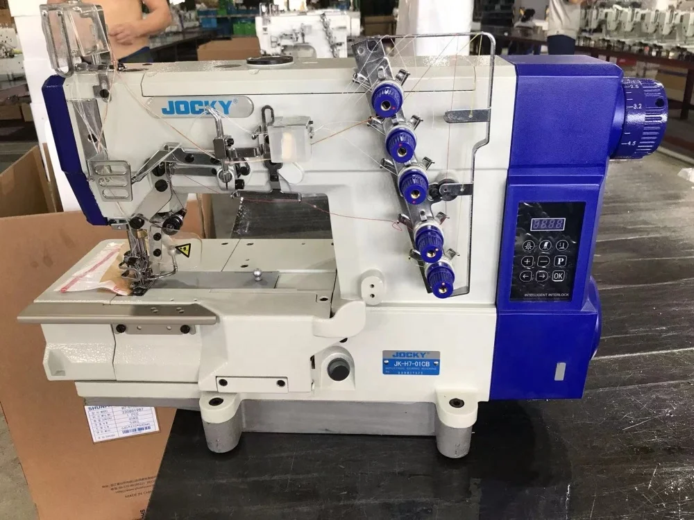JOCKY JK-H7-01CB Computerized Industrial Direct Drive Flatlock Interlock Sewing Machine