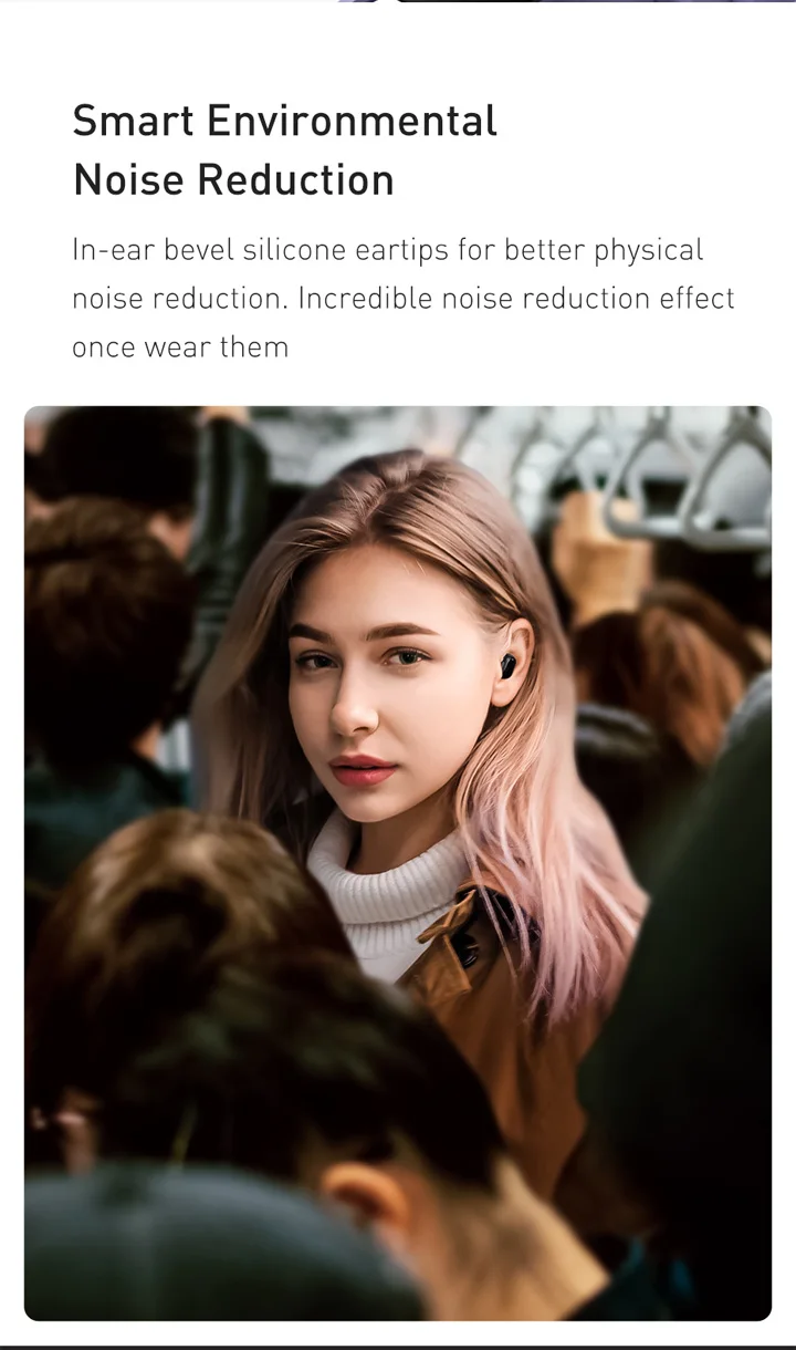 WM01 Encok TWS True Wireless In-ear Headset (Bean-shaped Mini Version)