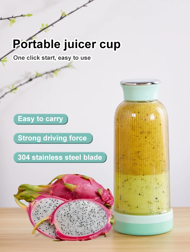 Wholesale Portable Mini Juicer 400ml Bottle Handheld Smoothie Blender Cup Portable Juicer